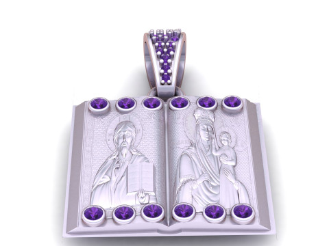Sacred Scripture Locket Pendant 3D Print Model
