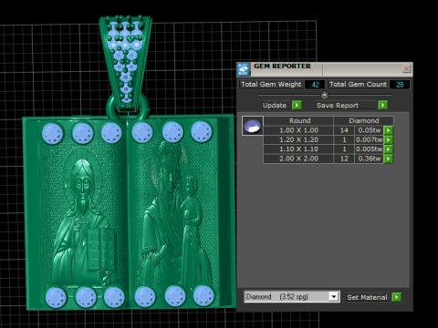 Sacred Scripture Locket Pendant 3D Print Model