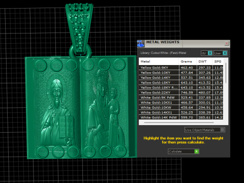 Sacred Scripture Locket Pendant 3D Print Model