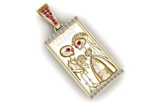 Підвіска пара скелетів Eternal Union 3D Принт Модель