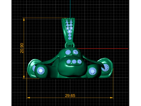 Night Guardian Hero Pendant 3D Print Model