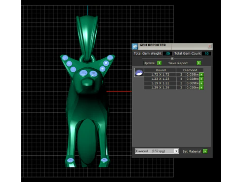 Guardian Wolf Pendant 3D Print Model