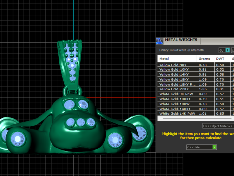 Pingente de Macaco Olho de Rubi Modelo de Impressão 3D