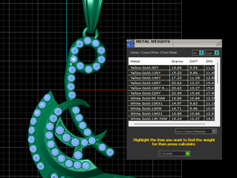 Celestial Crescent Calligraphy Pendant 3D Print Model