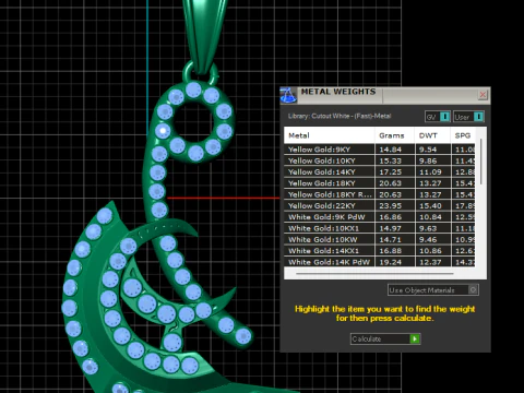 Celestial Crescent Calligraphy Pendant 3D Print Model