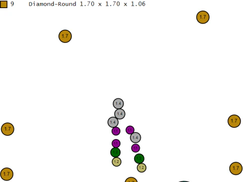 Złoty wisiorek z koroną i r&oacute;żowymi kamieniami szlachetnymi Model 3D