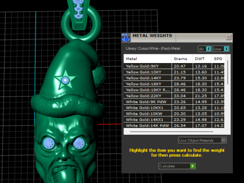 Dual Horror Christmas Pendant Set with Ruby and Emerald Eyes 3D Model