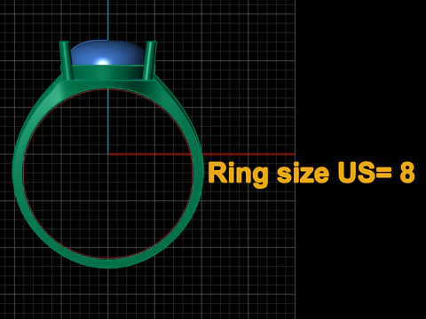 Elegant Ruby Cabochon Ring with Ornate Gold Scrollwork Luxury Statement Ring Design 3D Print Model