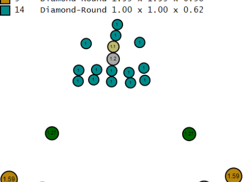 Роскошный кулон &laquo;Сова&raquo; в бриллиантовой оправе 3D Модель