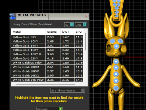 Celestial Bunny Doll Pendant Luxury Designer Character Charm 3D Print Model
