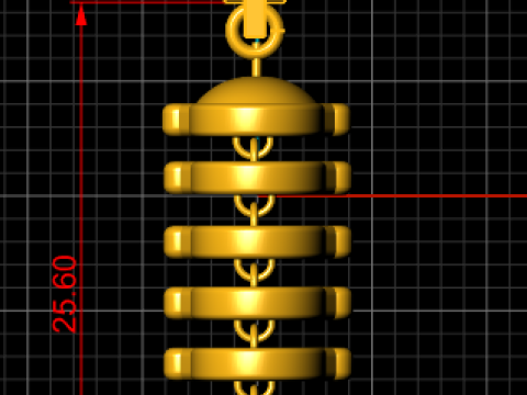 Luxury Caterpillar Diamond Pendant 3D Printable Cute Insect Jewelry Design 3D Print Model