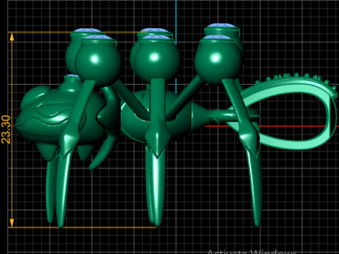 Luxury Spider Gemstone Pendant 3D Printable Diamond Insect Jewelry Design 3D Print Model