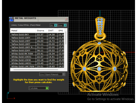 Koninklijke bloesem bol hanger 3D printmodel