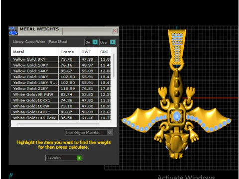 Royal Dragon Cross Pendant 3D Printable Jewelry Model 3D Print Model