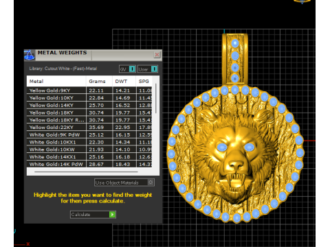 Majestic Roaring Bear Medallion Pendant 3D Printable Gem 3D Print Model