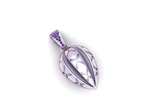Imperial Geometric Cocoa Pod Pendant 3D Print Model