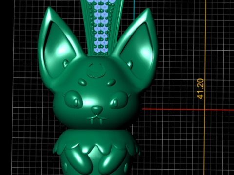 Niedlicher H&auml;schen-Erdbeer-Anh&auml;nger 3D Druckmodell