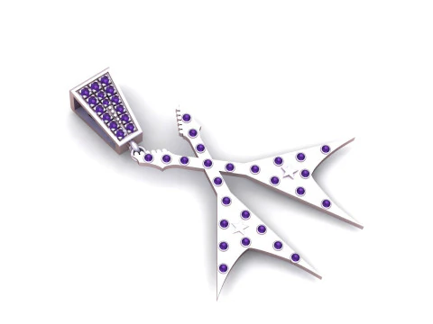 Diamond Zodiac Sagittarius Pendant 3D Print Model