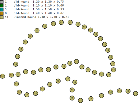 钻石文字首字母吊坠 3D 打印模型