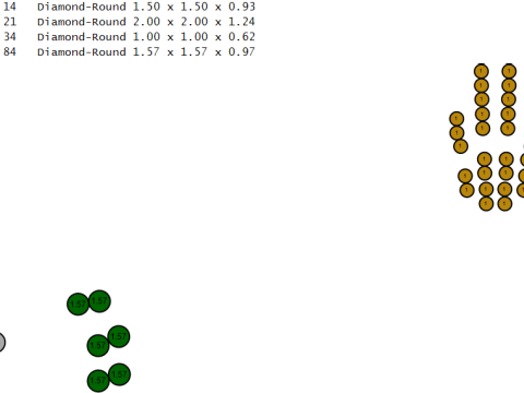 Роскошный кулон в виде кубиков с изумрудом 3D Принт Модель