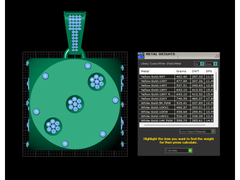 Роскошный кулон в виде кубиков с изумрудом 3D Принт Модель