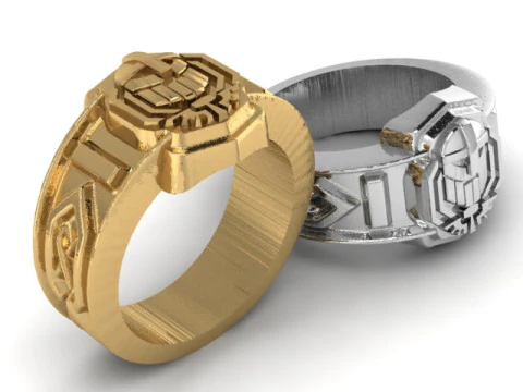 Spartan Warrior Signet Ring 3D Print Model