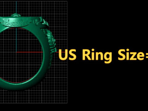 Masonic Compass Skull Signet Ring 3D Print Model