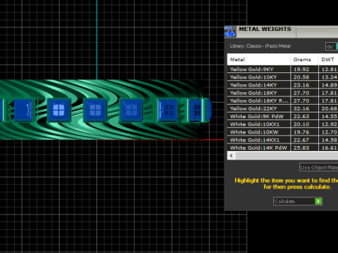 लक्ज़री ज़ेबरा पैटर्न एमराल्ड बैंड रिंग 3D मॉडल