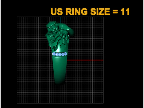 Panther Claw Diamond Band Ring Luxury Animal Wrap Gold Ring 3D Model