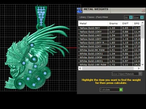 Imperial Spartan Skull Statement Pendant with Emerald Accents 3D Print Model