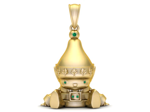 Kr&oacute;lewski miniaturowy wisiorek w kształcie lalki Guardian Model do druku 3D