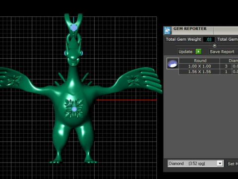 Royal Flame Phoenix 3D Print Model