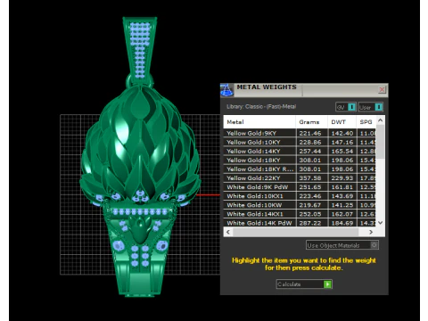 Sacred Lotus Ganesh Pendant Luxury Diamond Accent 3D Printable Jewelry Model 3D Model