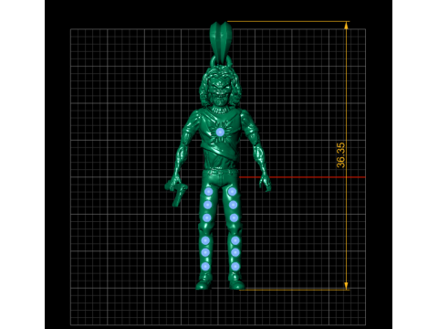 Emerald Skull King 3D Print Model