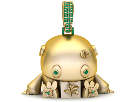 Emerald Bunny Bloom 3D Print Model