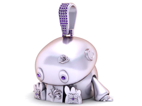 Fioritura del coniglietto di smeraldo Modello di stampa 3D