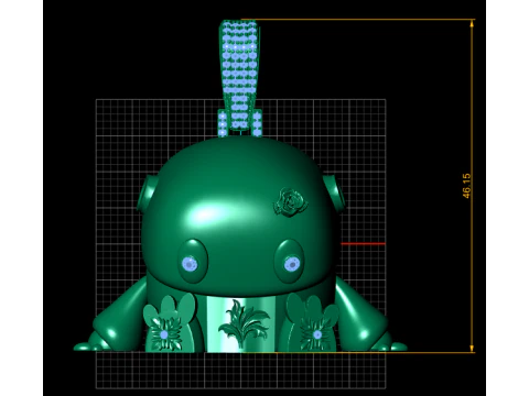 Fioritura del coniglietto di smeraldo Modello di stampa 3D