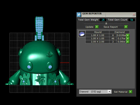 Fioritura del coniglietto di smeraldo Modello di stampa 3D