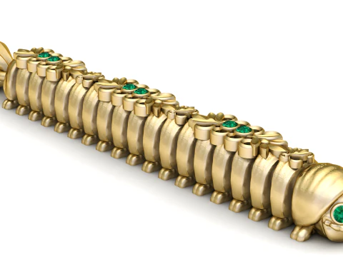 로얄 에메랄드 기둥 3D 프린트 모델