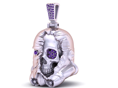 Cyber Skull Warrio 3D Print Model