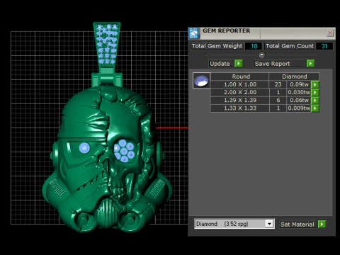 Cyber Skull Warrio 3D Print Model