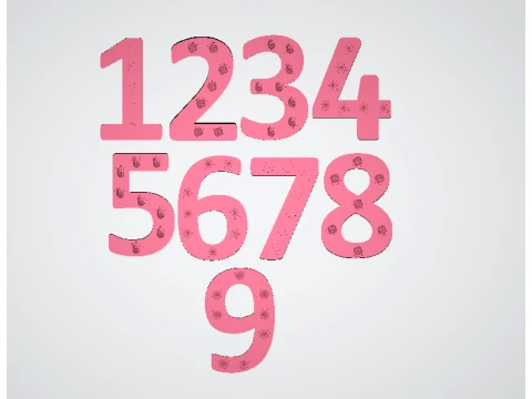 Colorful 3D Typography Design 3D Model