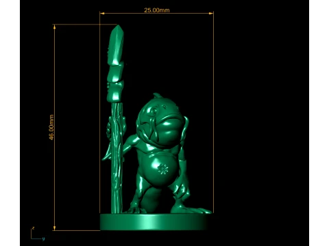 Cute Frog with Ice Sculpture 3D Model