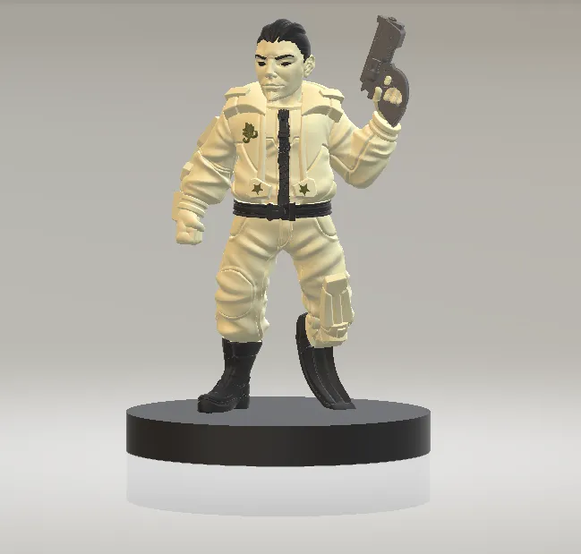 3D Action Hero Character Model 3D Model .c4d .max .obj .3ds .fbx .stl .blend 