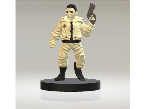 3D Action Hero Character Model 3D Model