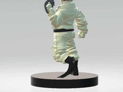 3D Action Hero Character Model 3D Model