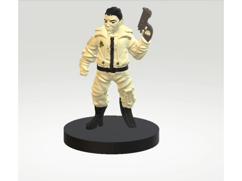 3D Action Hero Character Model 3D Model