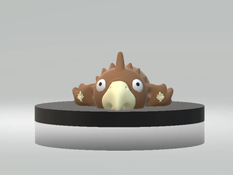 Cute Baby Dragon 3D Model