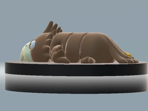 Cute Baby Dragon 3D Model