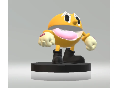 Cute Cartoon Yellow Character 3D Model